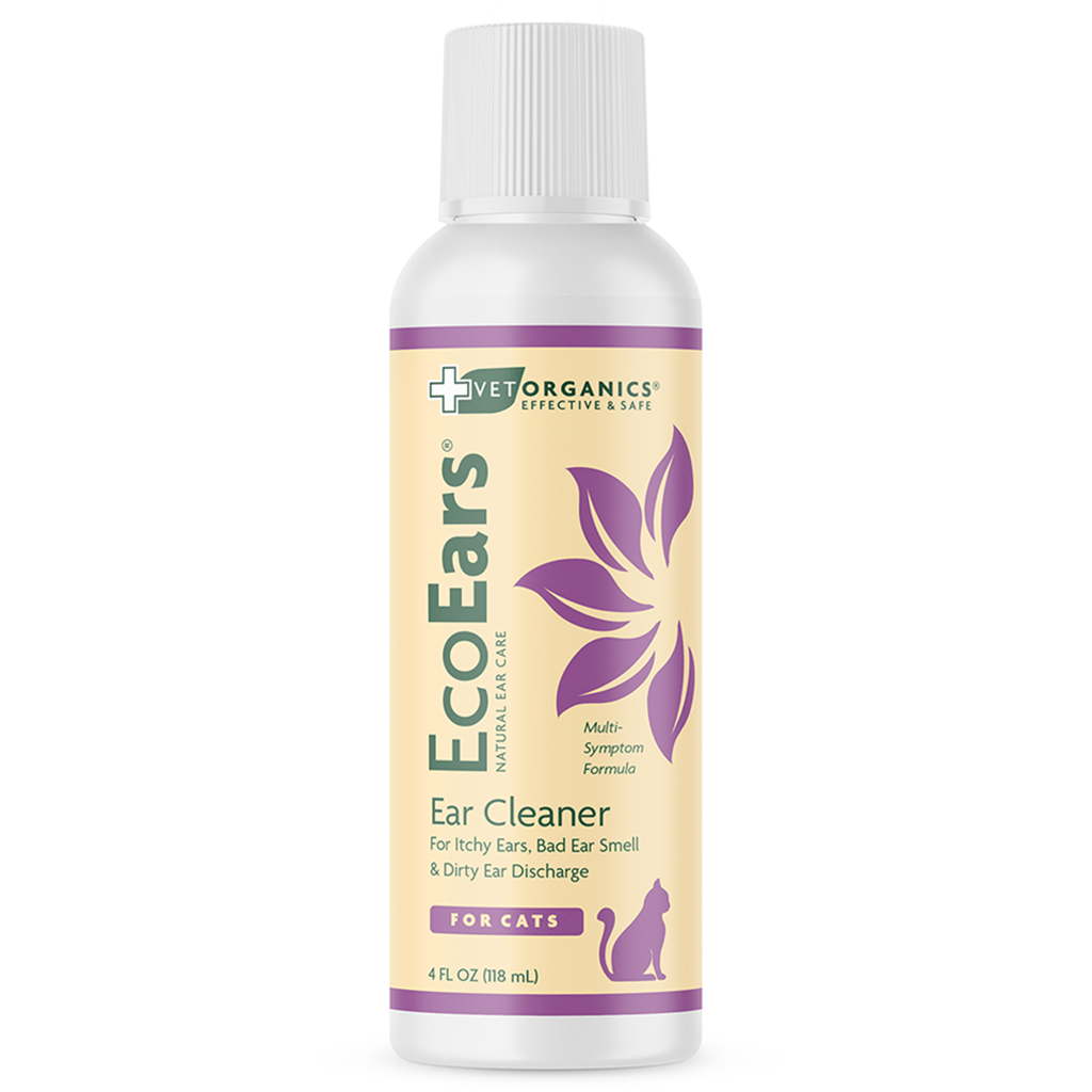 EcoEars Cat Ear Cleaner - Infection Formula, 4-oz bottle