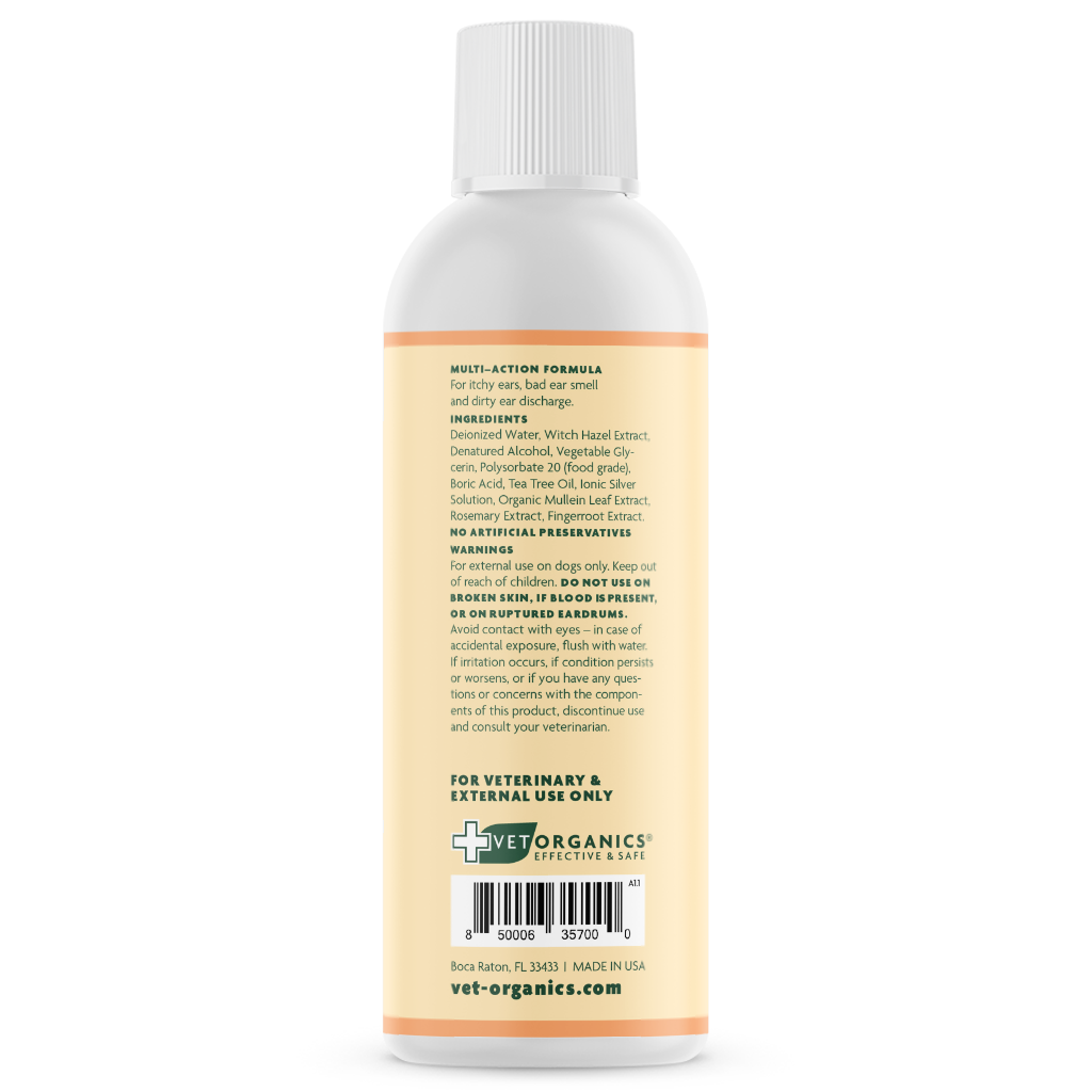 EcoEars Dog Ear Cleaner – Infection Formula, 4 or 8-oz bottle