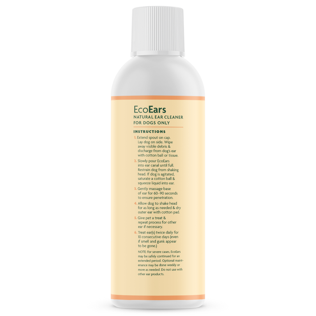 EcoEars Dog Ear Cleaner – Infection Formula, 4 or 8-oz bottle