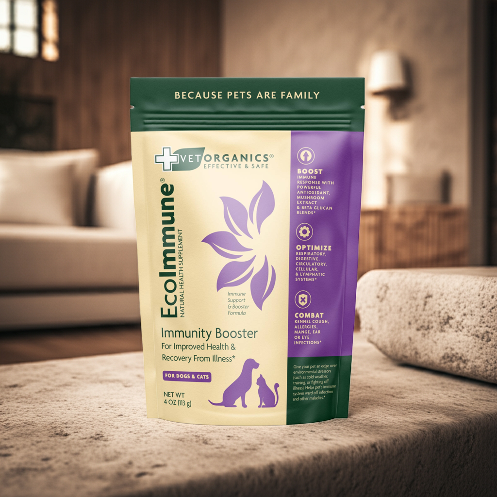 EcoImmune Immune Support & Booster Supplement for Dogs & Cats, 4-oz bag