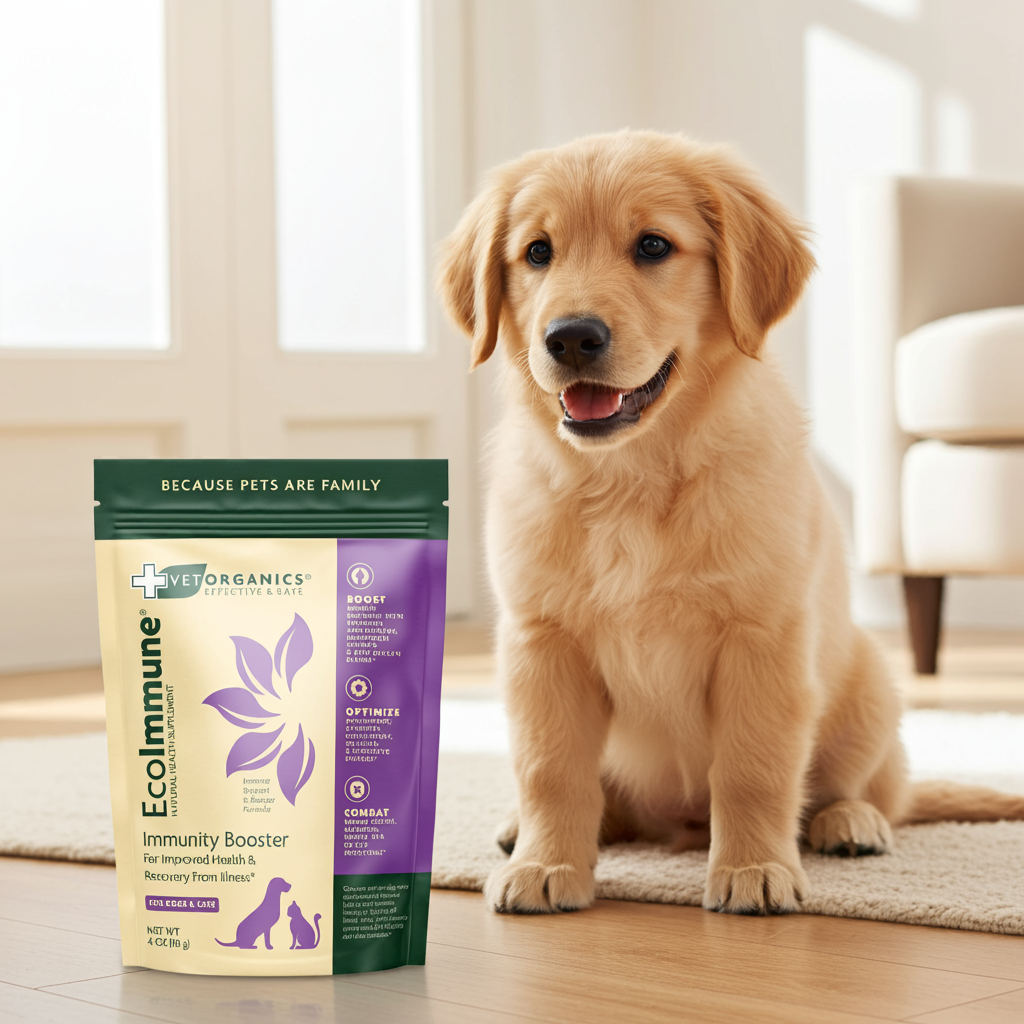 EcoImmune Immune Support & Booster Supplement for Dogs & Cats, 4-oz bag