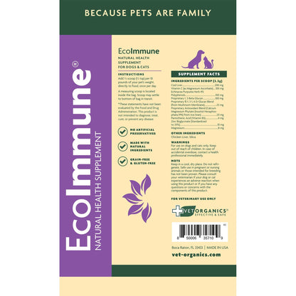 EcoImmune Immune Support & Booster Supplement for Dogs & Cats, 4-oz bag