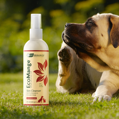 EcoMange Mange Treatment for Dogs & Cats with Demodectic or Sarcoptic Mange Mites, 8-oz bottle