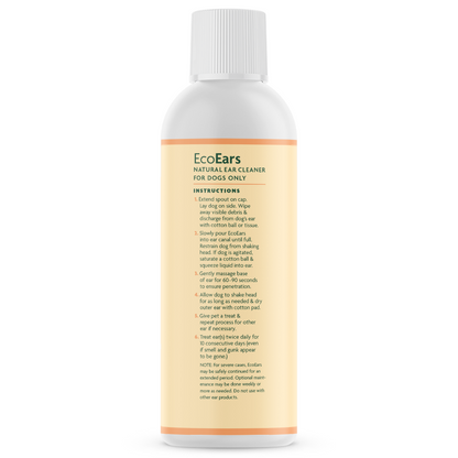EcoEars Dog Ear Cleaner – Infection Formula, 4 or 8-oz bottle